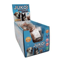Chrastítko míč plněný masem JUKO Snacks 1,5 kg (cca 25 ks)