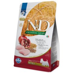 Krmivo N&D Dog Adult Mini Ancestral Grain Chicken, Spelt, Oats & Pomegranate  2,5kg