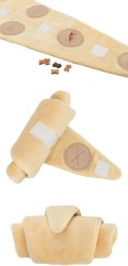 Snack Croissant - plyšová aktivní hračka na pamlsky, 40 cm