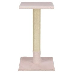 Škrabací sloupek BEANA, 69 cm, králičí plyš, světlerůžová - LIMITOVANÁ NABÍDKA