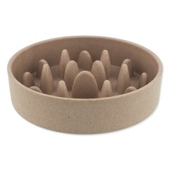 Miska Dog Fantasy proti hltání EcoStyle béžová 14cm, 400ml