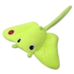 Hračka Dog Fantasy Glow rejnok zelený svítící ve tmě 27cm