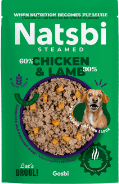 NATSBI DOG Steamed CHICKEN&LAMB 500g