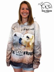 Unisex funkční 3D mikina s kapucí s merch Nice Friend