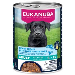 Konzerva EUKANUBA Adult bohatá na pstruha s batáty 400 g