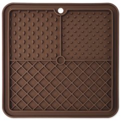 Podložka lízací Epic Pet Lick&Snack čtverec hnědý 20x20cm