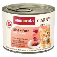 ANIMONDA konzerva CARNY Kitten - hovězí + krůta  200g