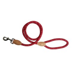 Vodítko lano s kůží reflexní 120 cm