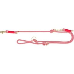 Soft Rope prodlužovací kulaté tkané vodítko, červená/krémová