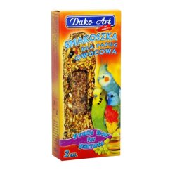 Tyčinka malý papoušek s ovocem Dako (2 ks)