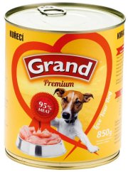 Grand Premium Dog kuřecí, konzerva 850 g 