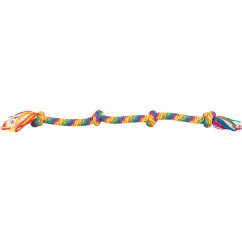 Hrací činka / přetahovadlo 91 cm, 4 uzly, multikolor - LIMITOVANÁ NABÍDKA