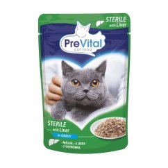 PreVital kočka sterile játra v omáčce, kapsa 100 g