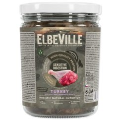 Sklenice Elbeville Dog Sensitive Digestion, krůtí s přidanou mátou, heřmánkem a špenátem 440ml