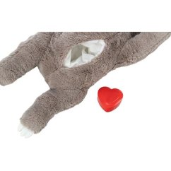 JUNIOR lenochod s tlukoucím srdcem, plyš, 34 cm