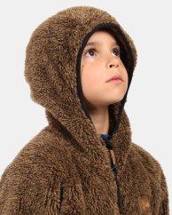 Chlapecká chlupatá fleecová mikina s kapucí Kilpi NORKA-JB