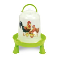 Napáječka pro drůbež s nožičkami (edice šťastné slepice) 3 l