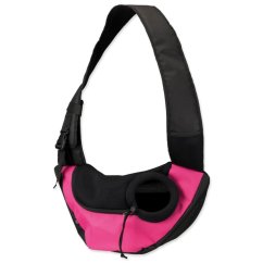 Taška Sling Front 50×25×18cm růžovo-černá