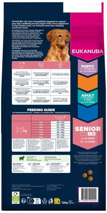 Krmivo EUKANUBA Senior Large rich in lamb 12kg