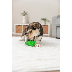 DOG ACTIVITY krokodýl na pamlsky, 18 cm, přírodní guma, zelená