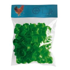 Zámkové kroužky 16 mm, zelená (100 ks) SLEVA 15 %