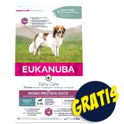 Krmivo EUKANUBA Daily Care Adult Mono Protein Duck 2,3kg+Pochoutka Rasco Premium 80g