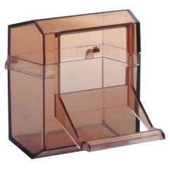 Krmítko kryté, průhledné  70ml/7x7cm
