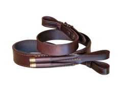 Kožený řemen na zbraň podšitý protiskluzovou gumou Zubíček