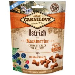 Pochoutka Carnilove Dog Crunchy Snack pštros s ostružinami 200g