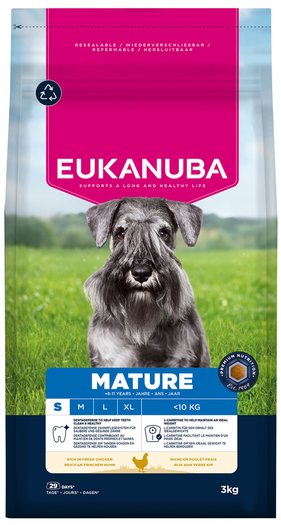 Krmivo EUKANUBA Mature Small rich in fresh chicken 3kg