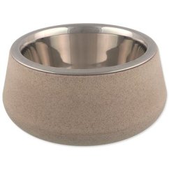 Miska Dog Fantasy nerez EcoStyle béžová 17cm, 850ml
