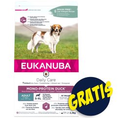 Krmivo EUKANUBA Daily Care Adult Mono Protein Duck 2,3kg+Pochoutka Rasco Premium 80g