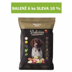 Delicias Dog Adult Soft poloměkké krmivo 1,5 kg (6 ks) SLEVA 10 %
