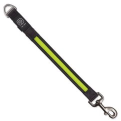 Vodítko Dog Fantasy USB LED nylonový přepínací svítící zelené 2,5x39cm