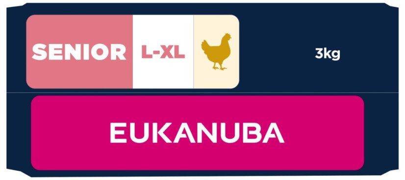 Krmivo EUKANUBA Senior Large rich in fresh chicken 3kg