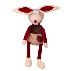 Hračka pes - plyšový králík pískací 30 cm