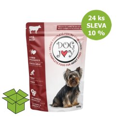 Dog Joy hovězí v omáčce, kapsa 100 g (24 ks) SLEVA 10 %