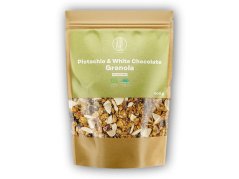 Pistachio & White Chocolate Granola, pistácie a bílá čokoláda BIO 400g