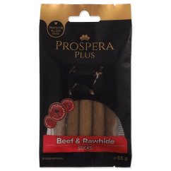 Pochoutka Prospera Plus Hovězí a surová kůže tyčinka 5ks 7,5cm