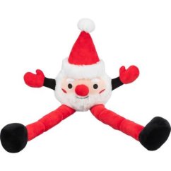 Xmas SANTA - dlouhonohý vánoční Santa, 54 cm, plyš