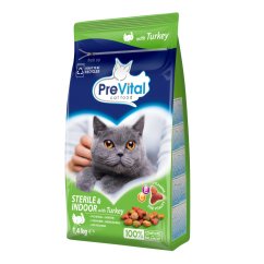 PreVital kočka kastrovaná domácí s krůtím masem 1,4 kg