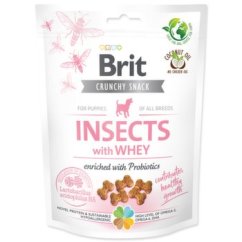 Pochoutka Brit Care Dog Crunchy Cracker Insects Puppy, syrovátka a probiotika 200g