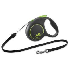 Vodítko Flexi Black Design lanko S zelené 5m