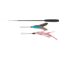 Teleskopická tyč s hračkou pro kočky 40-98 cm