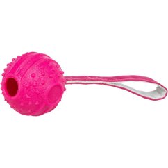 Soft & Strong, míček s poutkem, TPR, 29 cm, růžová