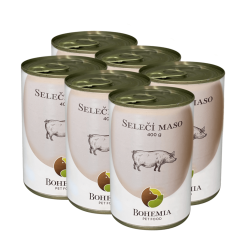 SIX PACK BOHEMIA Selečí maso ve vlastní šťávě 400g