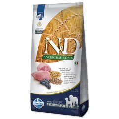 Krmivo N&D Dog Adult Medium & Maxi Ancestral Grain Lamb, Spelt, Oats & Blueberry 12kg