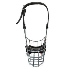 Náhubek zinek/kůže pudl, jezevčík - fena