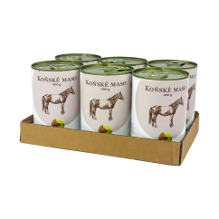 SIX PACK BOHEMIA Koňské maso ve vlastní šťávě 400g