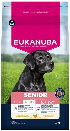 Krmivo EUKANUBA Senior Large rich in fresh chicken 3kg